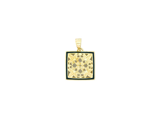 14K Kukui Quilt Pendant - Small — Hawaiian jewelry from Ashley's Gift Shop
