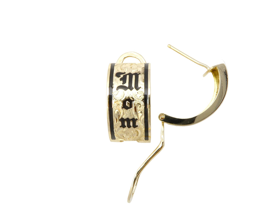 Hawaiian 14K Gold mom clip earring with a 10mm round design, featuring a polished finish and secure clip-on style.