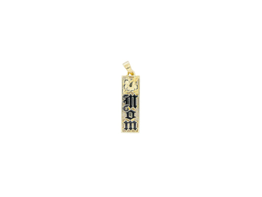14K Mom Flat Vertical Pendant — Hawaiian jewelry from Ashley's Gift Shop
