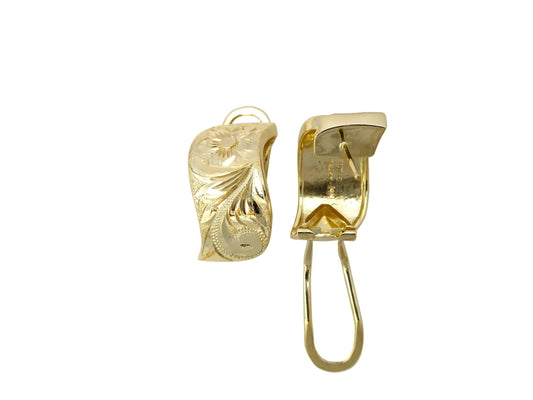 14K Napua Clip Earring - 10mm — Hawaiian jewelry from Ashley's Gift Shop