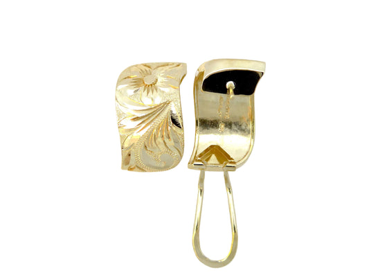 14K Napua Clip Earring - 12mm — Hawaiian jewelry from Ashley's Gift Shop