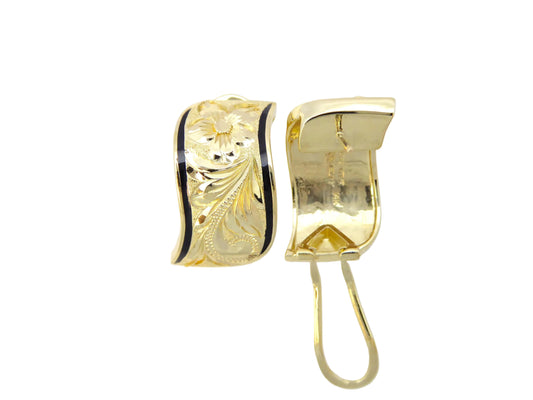 14K Napua Clip Earring - 12mm — Hawaiian jewelry from Ashley's Gift Shop