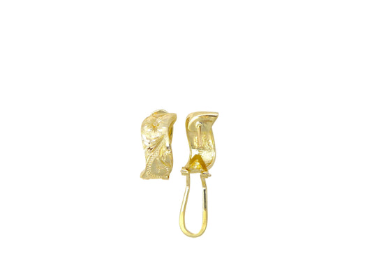 14K Napua Clip Earring - 6mm — Hawaiian jewelry from Ashley's Gift Shop