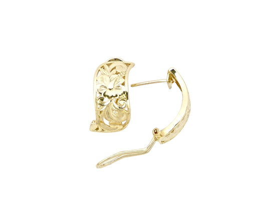 14K Napua Clip Earring - 8mm — Hawaiian jewelry from Ashley's Gift Shop