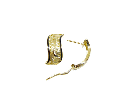 14K Napua Clip Earring - 8mm — Hawaiian jewelry from Ashley's Gift Shop