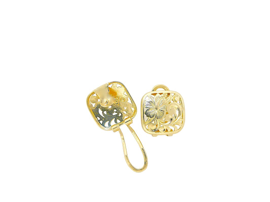 14K Paunani Square Earring - Small — Hawaiian jewelry from Ashley's Gift Shop