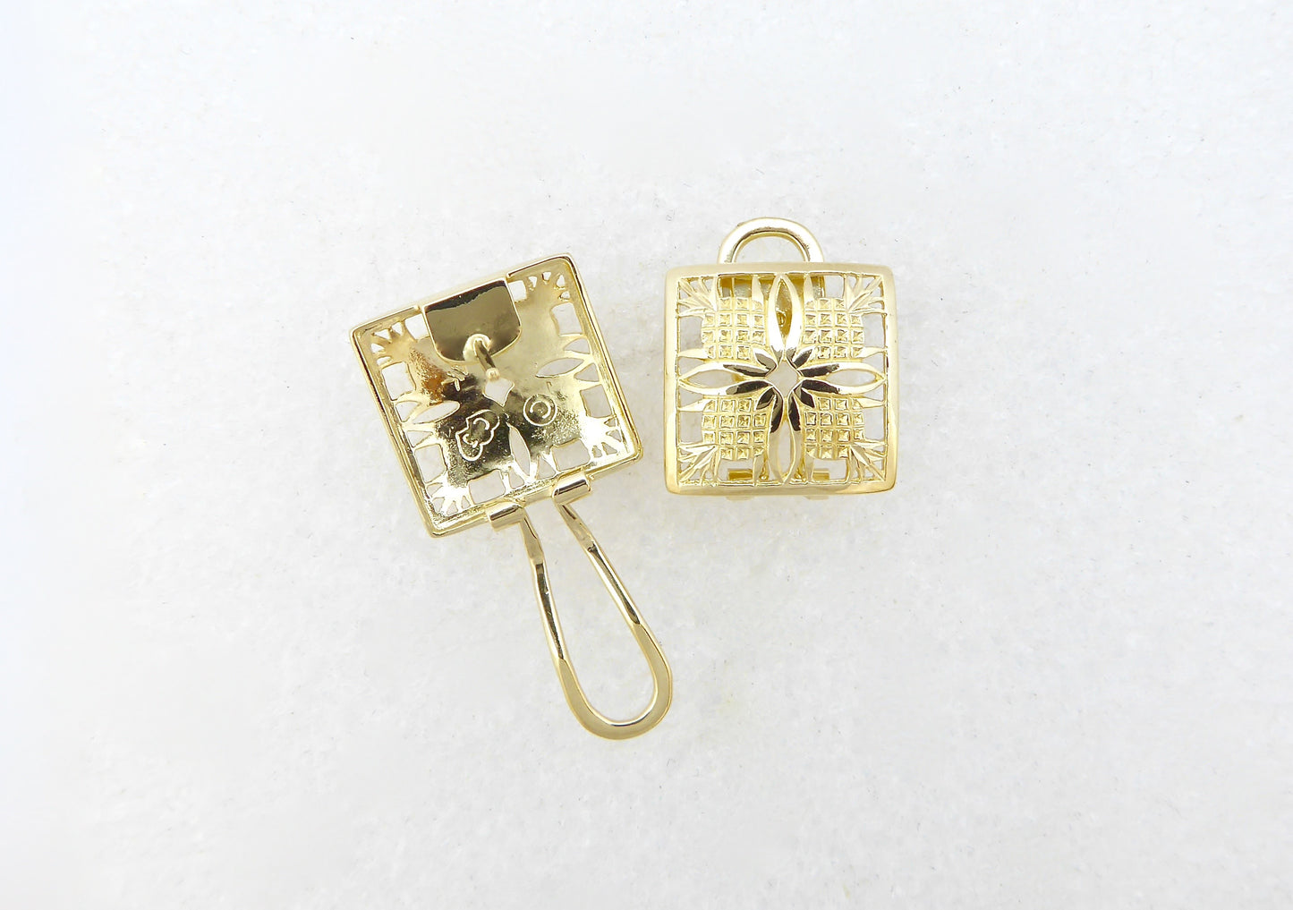 Pineapple Quilt Earring - Large image 0