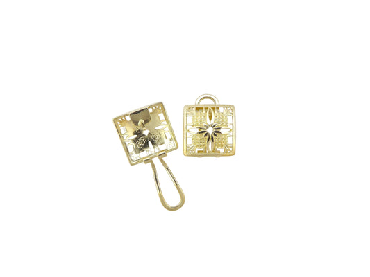 14K Pineapple Quilt Earring - Small — Hawaiian jewelry from Ashley's Gift Shop