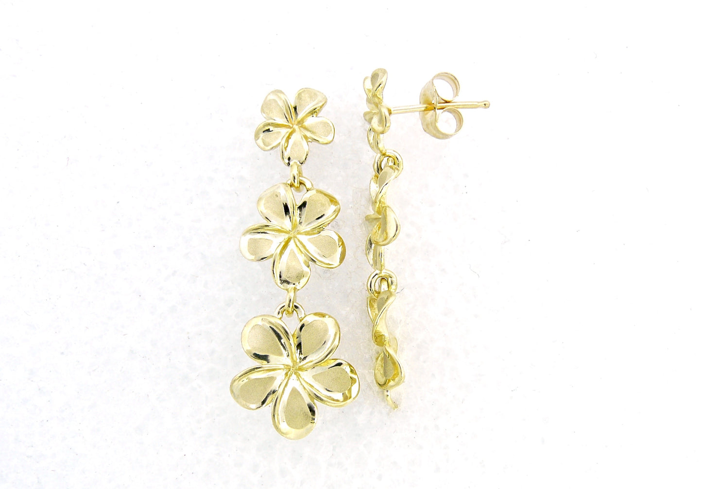 Plumeria #2, 3, 4 Stud Earring image 0