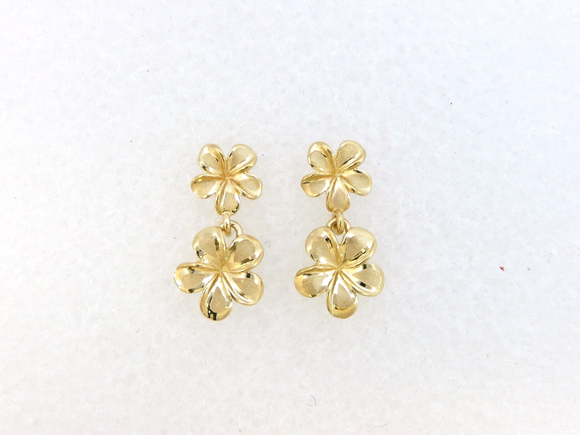 Plumeria #2, 3 Stud Earring image 0