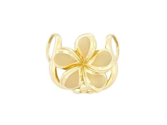 14K Plumeria #7 Slide Pendant — Hawaiian jewelry from Ashley's Gift Shop
