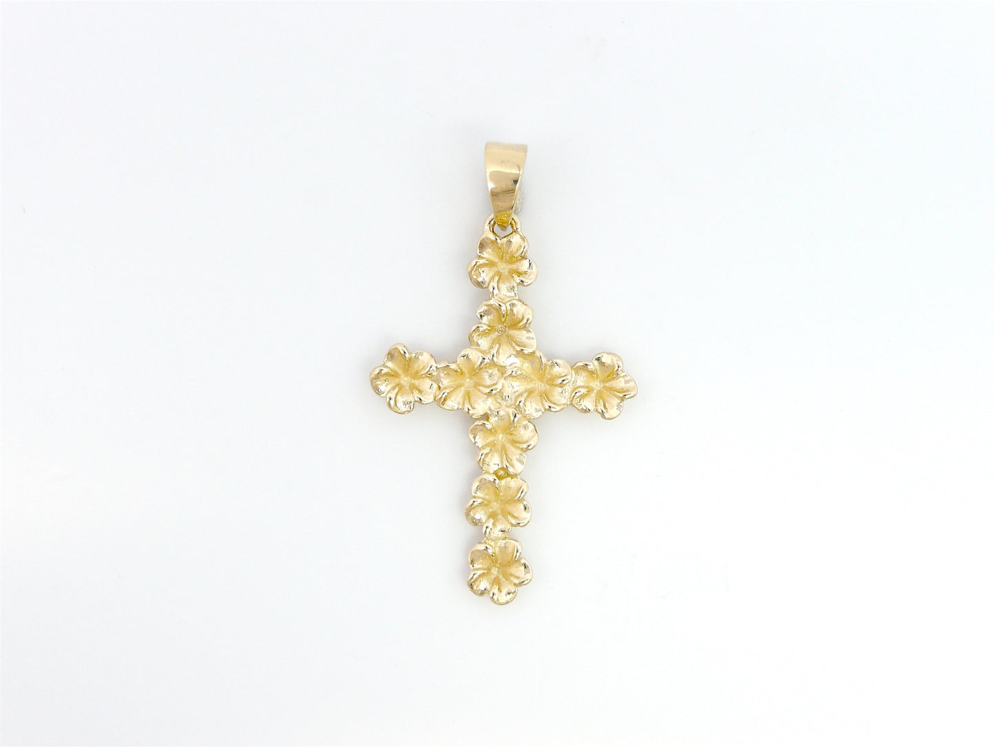 Plumeria Cross Pendant image 0