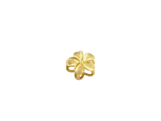 14K Plumeria Drop Pendant #2 — Hawaiian jewelry from Ashley's Gift Shop