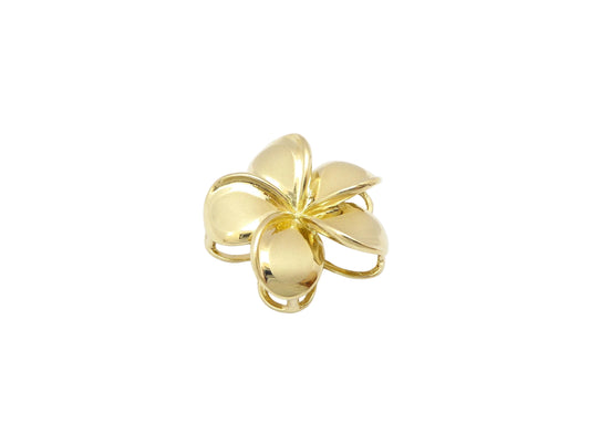 14K Plumeria Drop Pendant #6 — Hawaiian jewelry from Ashley's Gift Shop