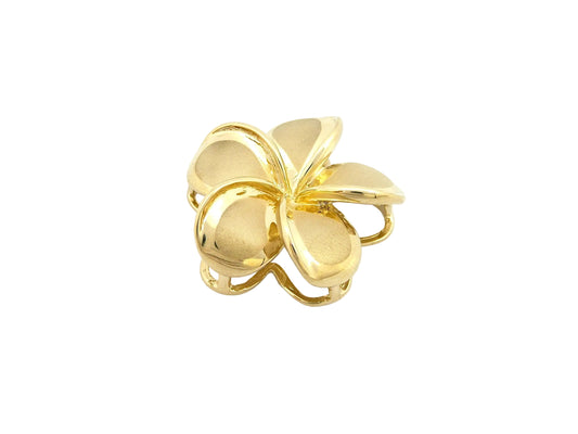 14K Plumeria Drop Pendant #7 — Hawaiian jewelry from Ashley's Gift Shop