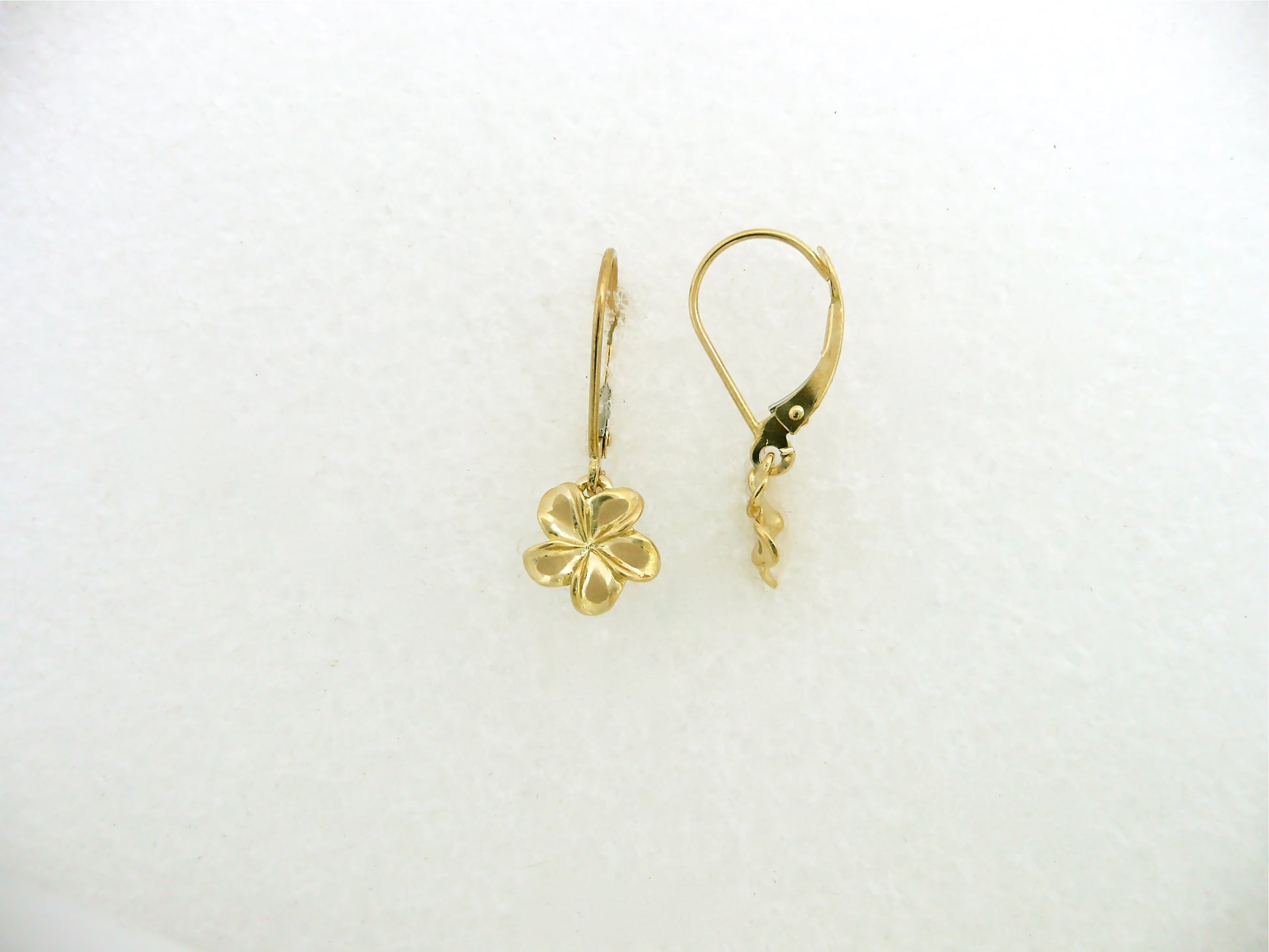 Plumeria Lever Back Earring #1 image 0
