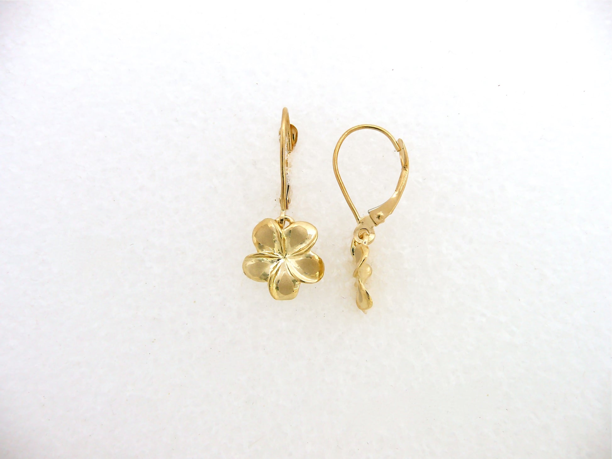 Plumeria Lever Back Earring #2 image 0