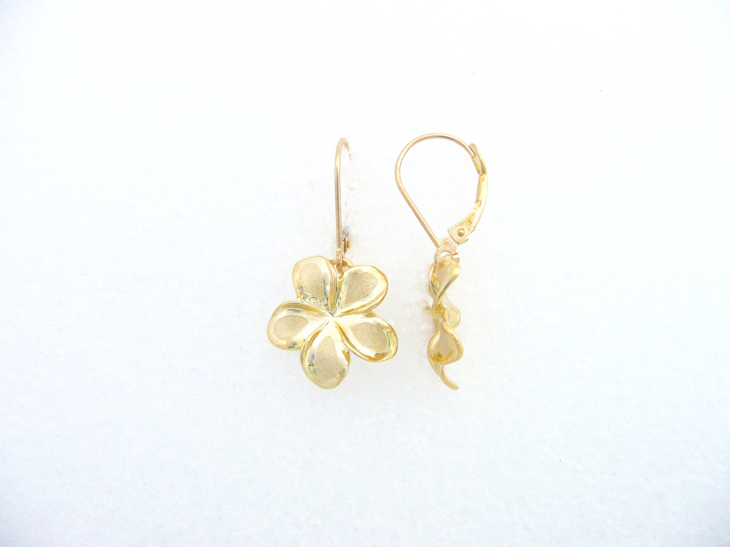Plumeria Lever Back Earring #2 image 0