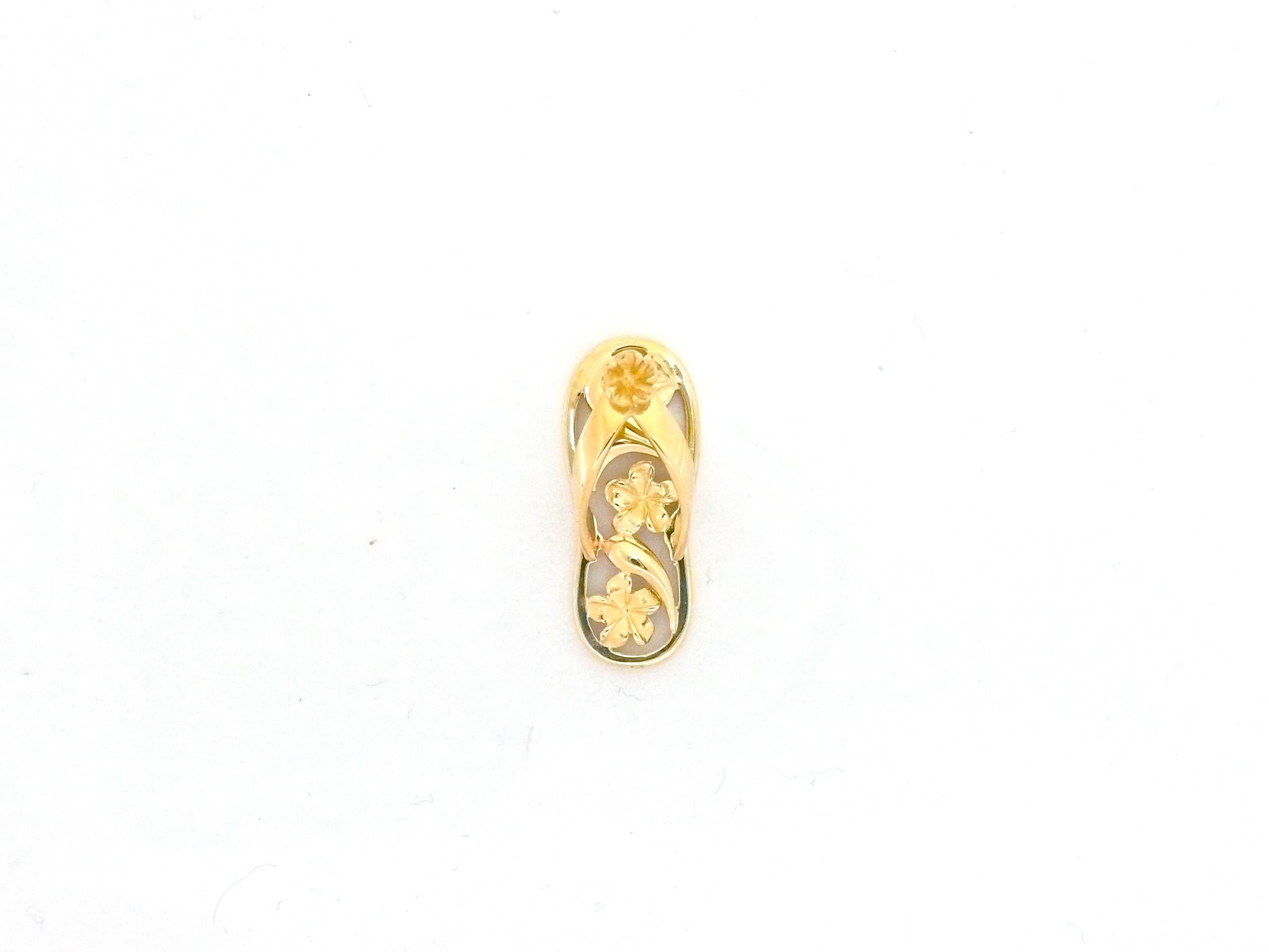 Plumeria Slipper Pendant - Large image 0