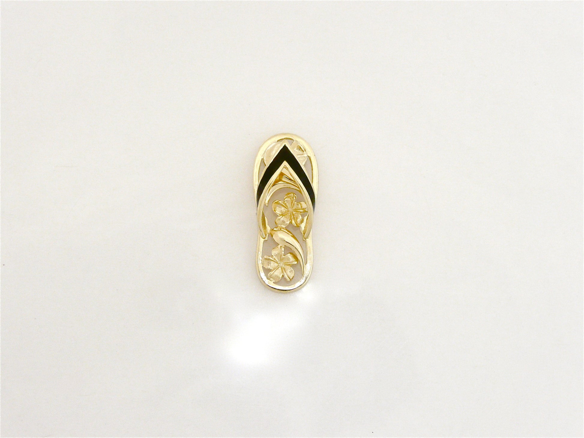 Plumeria Slipper Pendant - Large image 0