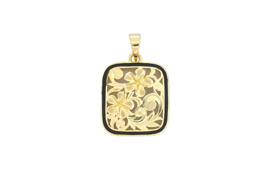 14K Puanani Plumeria Pendant - Large — Hawaiian jewelry from Ashley's Gift Shop
