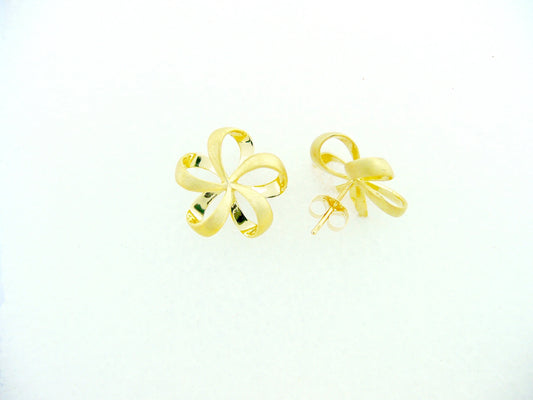 14K Ribbon Plumeria Earring - Large — Hawaiian jewelry from Ashley's Gift Shop