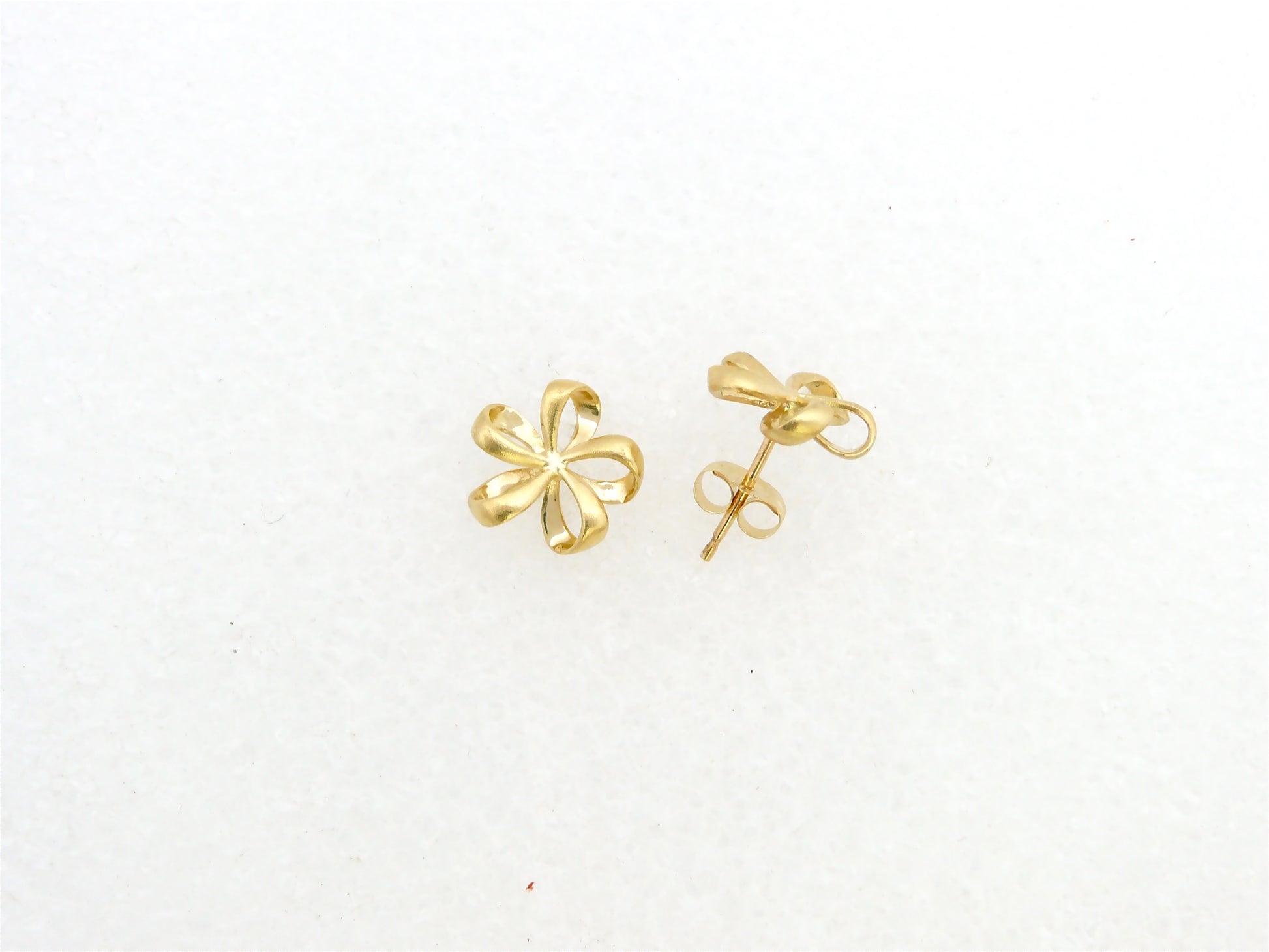 Ribbon Plumeria Earring - Small image 0