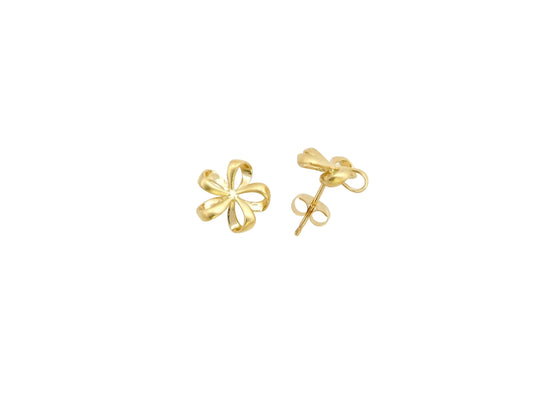 14K Ribbon Plumeria Earring - Small — Hawaiian jewelry from Ashley's Gift Shop
