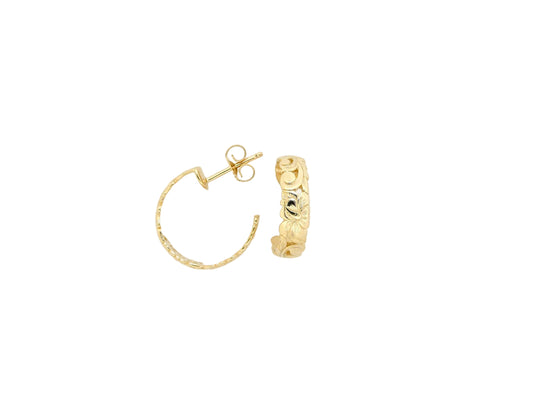 14K Scallop Earring - 1 Small — Hawaiian jewelry from Ashley's Gift Shop