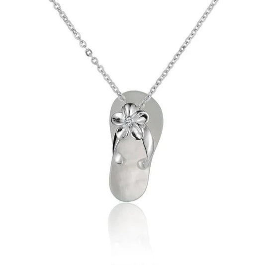 Sterling silver Shell Slipper pendant, 8mm, crafted in 925 silver with detailed shell design, perfect for necklace jewelry.