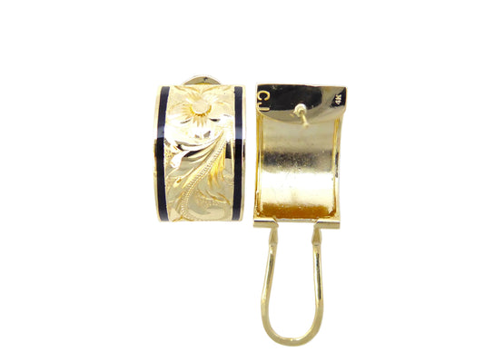 14K Straight Clip Earring - 12mm — Hawaiian jewelry from Ashley's Gift Shop