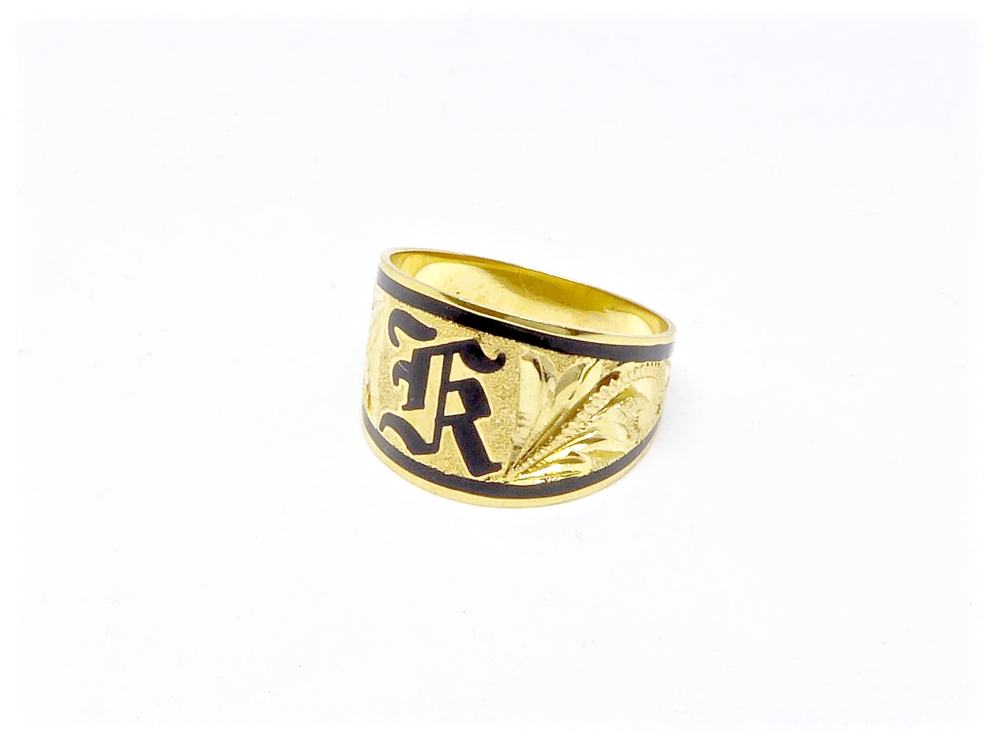 Tapered Ring w/ Initial Engraving - 15mm image 0