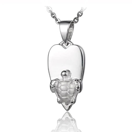 Ashley’s Gift Shop turtle heart pendant featuring a detailed turtle-shaped charm with a heart design, perfect for jewelry collection.