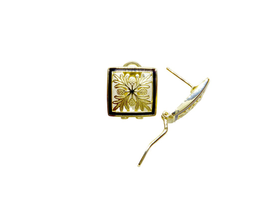 14K Ulu Quilt Earring - Large — Hawaiian jewelry from Ashley's Gift Shop