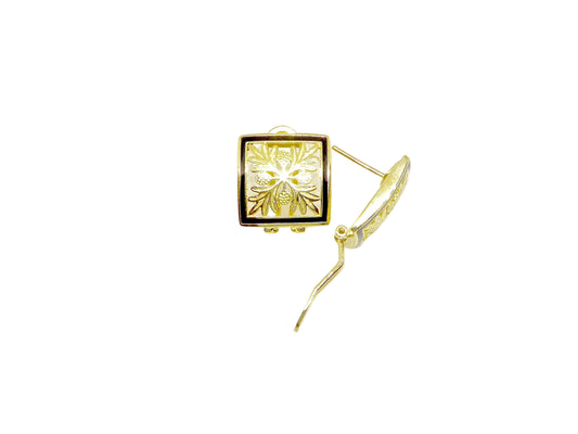 14K Ulu Quilt Earring - Small — Hawaiian jewelry from Ashley's Gift Shop