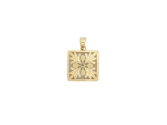 14K Ulu Quilt Pendant - Small — Hawaiian jewelry from Ashley's Gift Shop