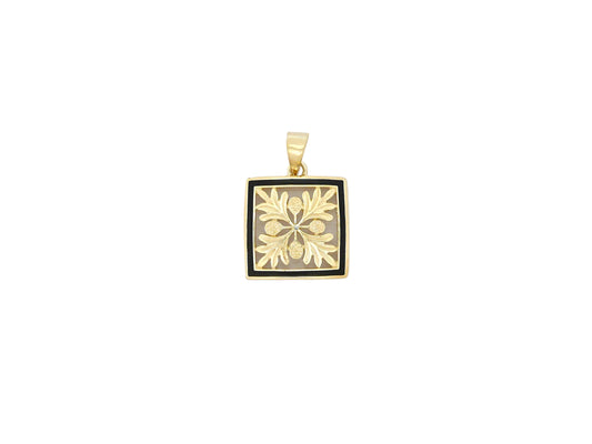 14K Ulu Quilt Pendant - Small — Hawaiian jewelry from Ashley's Gift Shop