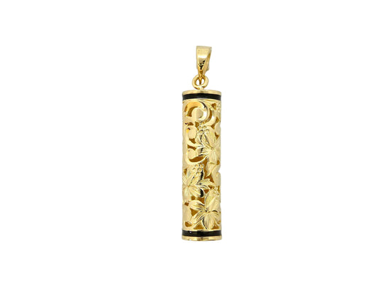 14K Vertical Floater Pendant - Small — Hawaiian jewelry from Ashley's Gift Shop