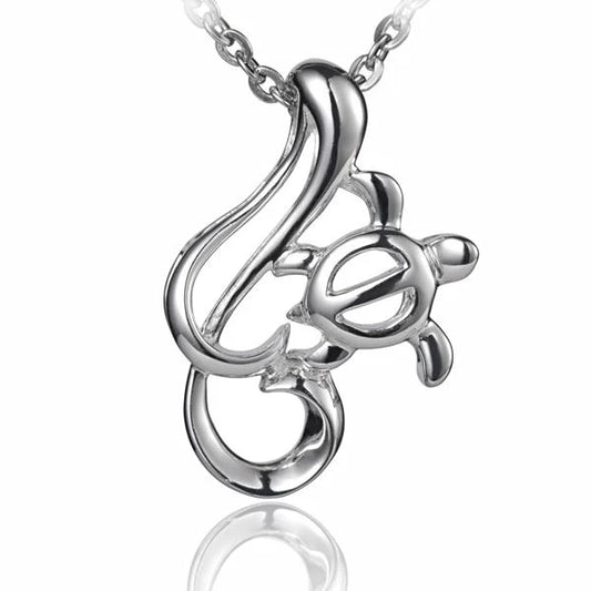 Wire Honu pendant featuring a handcrafted turtle design, made from metal wire, showcasing intricate craftsmanship and ocean-inspired style.