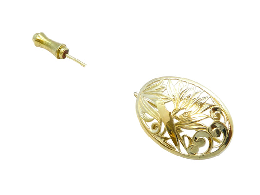 14K Bird of ParadiseStickpin Pl/Lg — Hawaiian jewelry from Ashley's Gift Shop