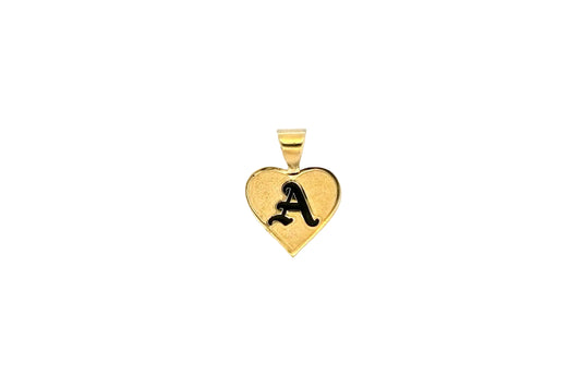 14K Raised Enamel Pendant Heart — Hawaiian jewelry from Ashley's Gift Shop