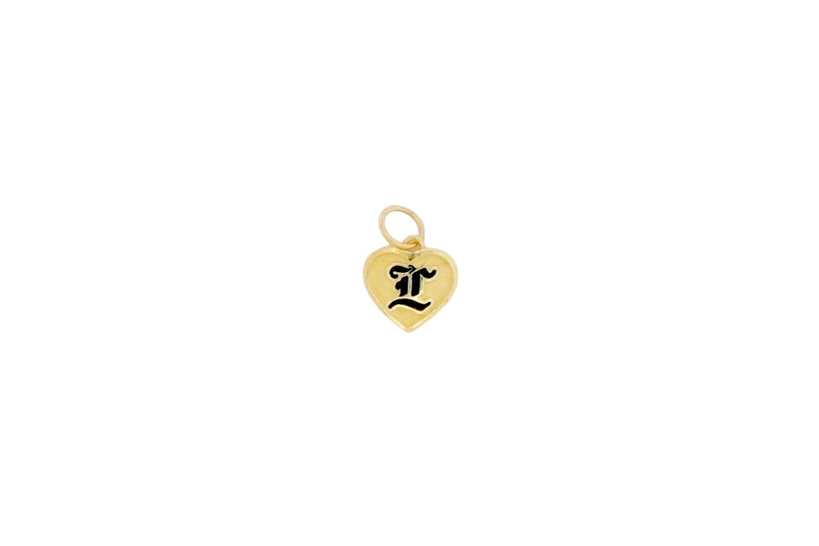 Hawaiian 14K Gold heart-shaped pendant with a radiant design.