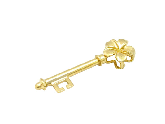 14K Key Plumeria Drop #2 — Hawaiian jewelry from Ashley's Gift Shop