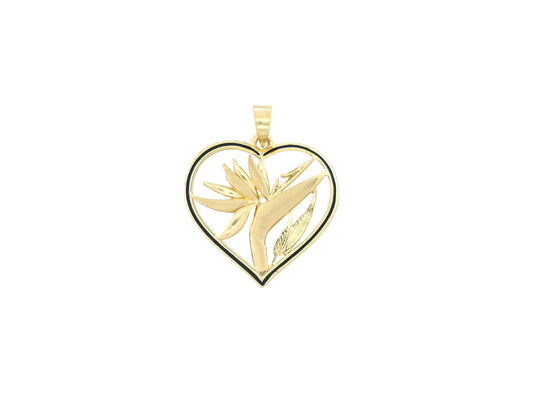 14K Heart BOP Pendant BB — Hawaiian jewelry from Ashley's Gift Shop