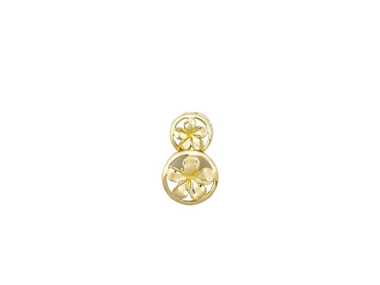 14K #1,2 Tiered Circle Pendant PL — Hawaiian jewelry from Ashley's Gift Shop