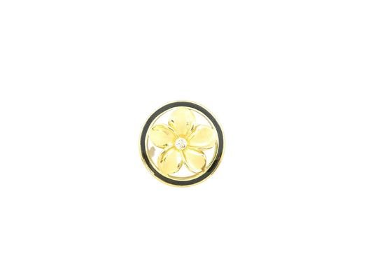 14K #3 Circle Plumeria Pendant BB — Hawaiian jewelry from Ashley's Gift Shop